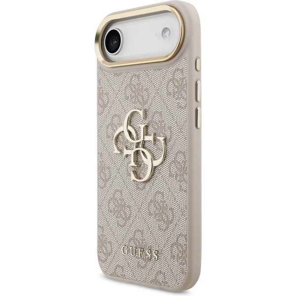 Guess PU Leather 4G Metal Logo Gold Frame kryt iPhone Air růžový - Pouzdra - Obrázek 0363f9f647fa441c97867796e1d7a6cb