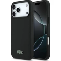 Lacoste PVC Iconic Petit Pique Metal Logo MagSafe kryt iPhone 18 Pro Max černý - Pouzdra