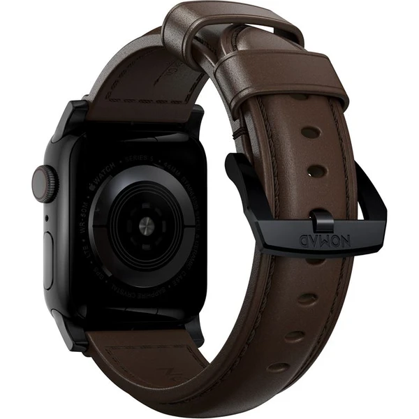 Nomad Traditional kožený řemínek Apple Watch Ultra (49mm) 8/7 (45mm)/6/SE/5/4 hnědý/černé přezky - Řemínky - Obrázek 037c9bbc9f5b460c86cb0ad750755e12