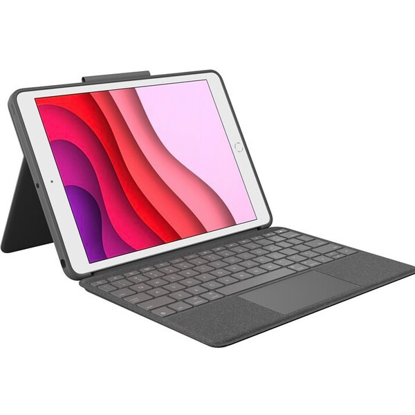 Logitech Combo Touch QWERTY britská pro Apple 10.2-inch iPad 7. generace, 8. generace - 920-009629 g Černá