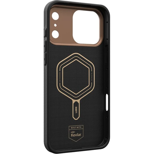 UAG Fibr Armr MagSafe kryt iPhone 17 Pro Max kevlar černý/bronzový - Pouzdra - Obrázek 038dcf58587a437590651135dcf06a67