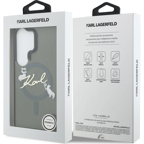 Karl Lagerfeld IML Choupette Karl Script Logo Magnetic kryt Samsung Galaxy S26 Ultra černý - Pouzdra - Obrázek 038f81b073374580a9c2fe5a6e3e0546
