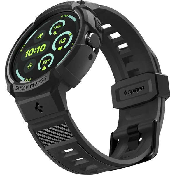 Spigen Rugged Armor Pro + Stand pouzdro s řemínkem a stojánkem Google Pixel Watch 5/4 45mm matte bla - Pouzdra - Obrázek 03922880d9c145aea834f42a2cc52c70