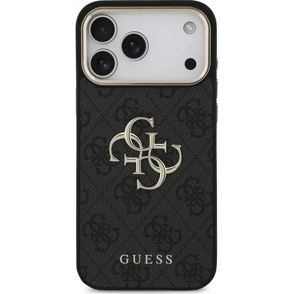 Guess PU 4G Metal Logo Strap kryt iPhone 18 Pro Max černý - Pouzdra - Obrázek 0396eb9585b5435cb9dbe22223e8f104