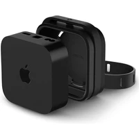 Spigen Silicone Fit Mount silikonový držák pro Apple TV 4K 3th Gen (2022) černý - Držáky