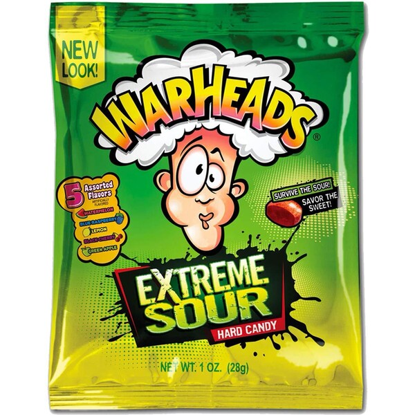 Kyselé cucací bonbony Warheads - Ovocné příchutě 28 g