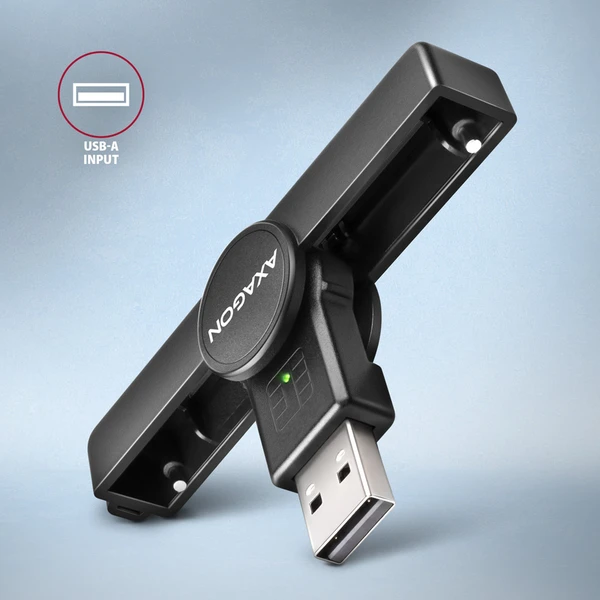 AXAGON CRE-SMPA USB-A PocketReader čtečka kontaktních karet Smart card - Čtečky paměťových karet - Obrázek 03P0000K01