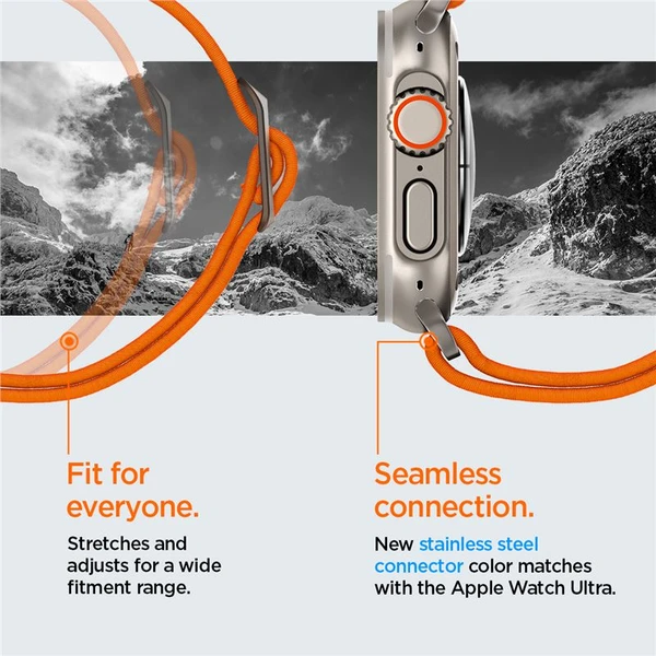 Spigen Lite Fit Ultra řemínek Apple Watch 49/46/45/44/42mm oranžový - Řemínky - Obrázek 03abcb110dd9434b90d34794b72cfc9e