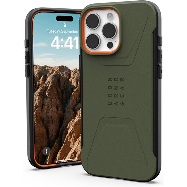 UAG Civilian Magsafe kryt iPhone 16 Pro Max olivově zelený