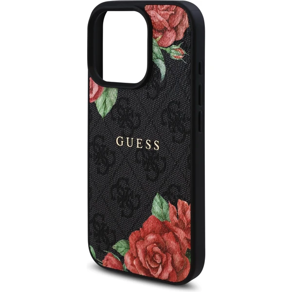 Guess PU Leather 4G Roses MagSafe kryt iPhone 16 Pro černý - Pouzdra - Obrázek 03cba4a543094a21bec14d0496b8fe5a