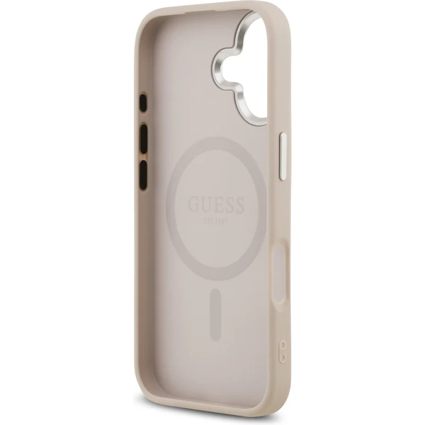 Guess PU Leather Triangle Logo MagSafe kryt iPhone 17 růžový - Pouzdra - Obrázek 03cdd043f2054a9daf0e6b344030e2e0