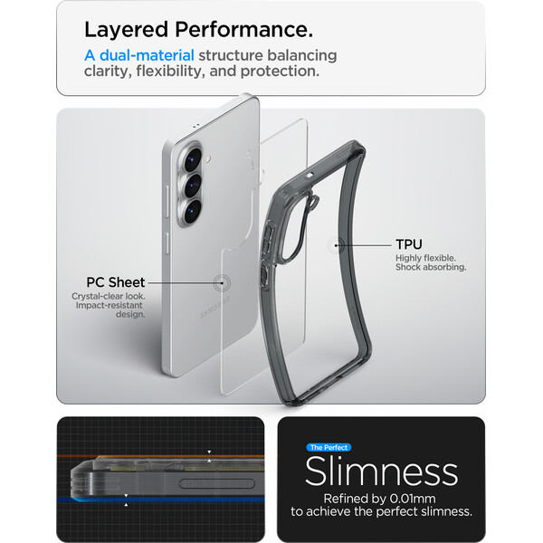 Spigen Ultra Hybrid kryt Samsung Galaxy S26+ šedý - Pouzdra - Obrázek 03f9372085d748809c5f0f0343814c77