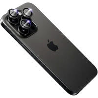 FIXED Sapphire Camera Glass ochranná skla Apple iPhone 15 Pro/15 Pro Max černá - Ochranné folie a skla