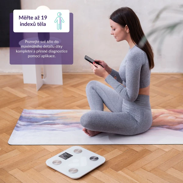 TrueLife FitScale W6 BT chytrá váha bílá - Chytré váhy - Obrázek 0401000J01