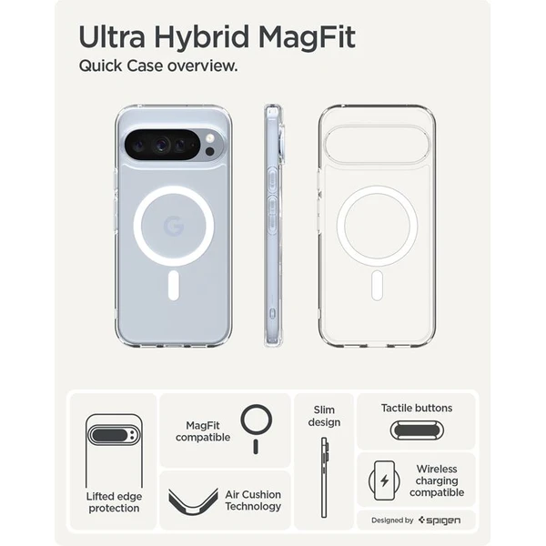 Spigen Ultra Hybrid MagSafe kryt Google Pixel 10 Pro XL clear white - Pouzdra - Obrázek 041fc043678047e28881b7b1463f5035