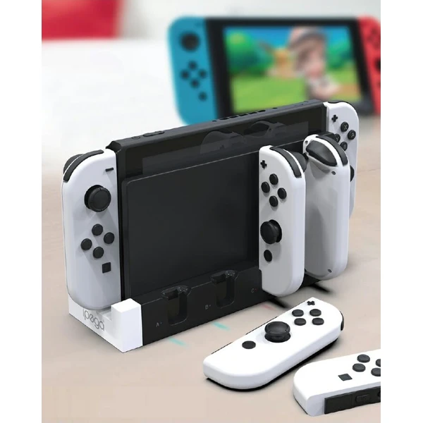 iPega 9186 nabíjecí stanice pro Nintendo Switch a Joy-con bílá/černá - Nabíječky - Obrázek 043140de0ce24cfc821bf30bf1299ced