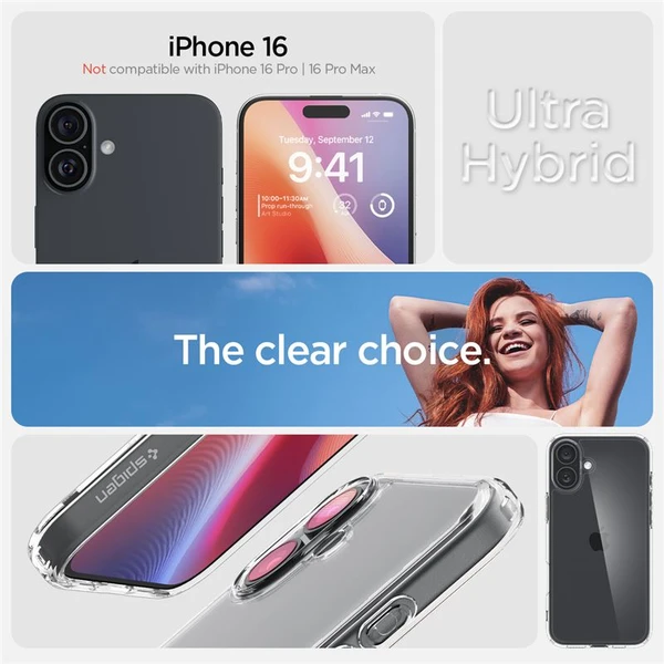 Spigen Ultra Hybrid kryt iPhone 16 crystal clear - Pouzdra - Obrázek 044d748da7f74a5ca18daebf1cff0989