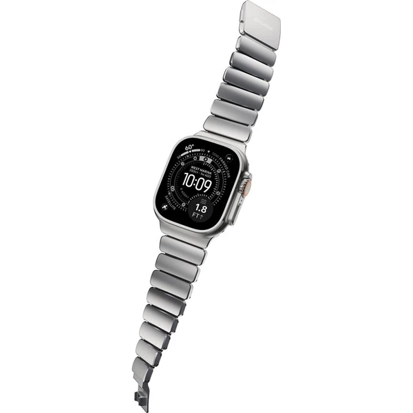 Nomad Stratos Band FKM řemínek Apple Watch 45/46/49mm Natural Titanium/Black - Řemínky - Obrázek 044fa76153264c248420dd6b51e16d89