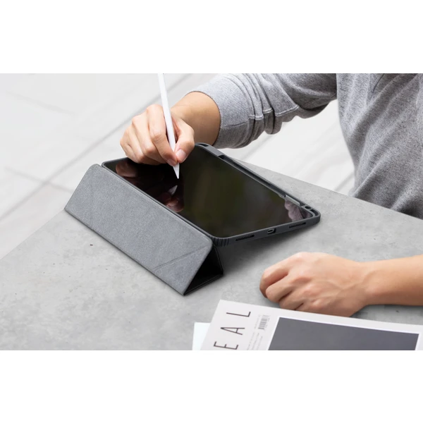 UNIQ Moven pouzdro iPad 10,9" (2022)/iPad 11" (2025) šedé - Pouzdra - Obrázek 048M300401
