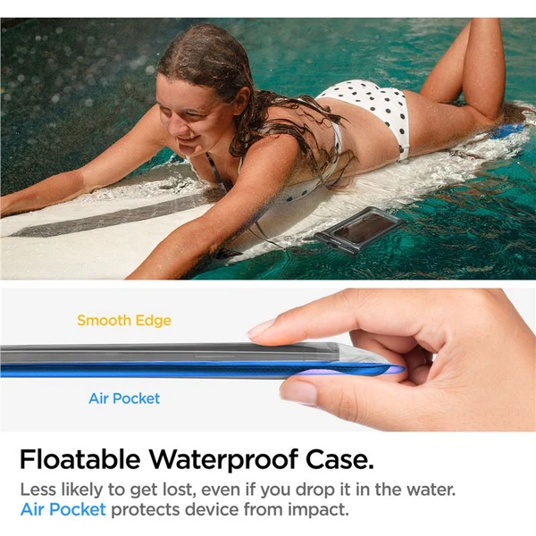 Spigen Aqua Shield Floating voděodolné pouzdro A610 1 Pack černé - Pouzdra - Obrázek 04A4000601