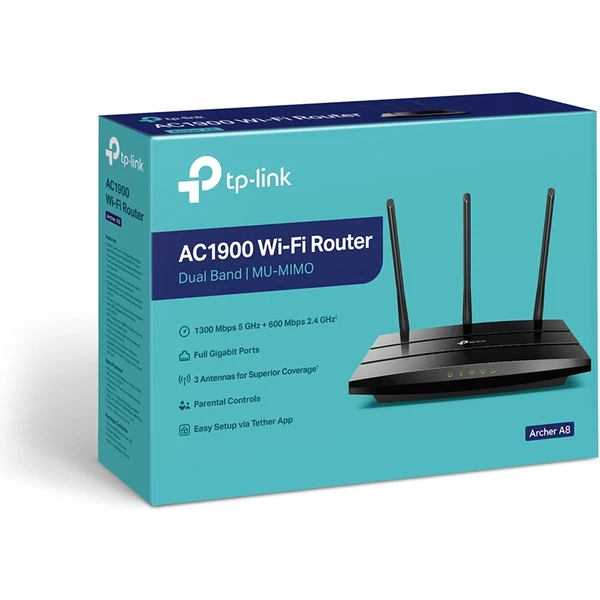 TP-Link Archer A8 Wi-Fi 5 router černý - Routery - Obrázek 04K5000J01