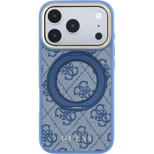 Guess PU 4G Ring Stand MagSafe kryt iPhone 18 Pro modrý - Pouzdra - Obrázek 04a344cf46c94ef3b582bf4ccea41205