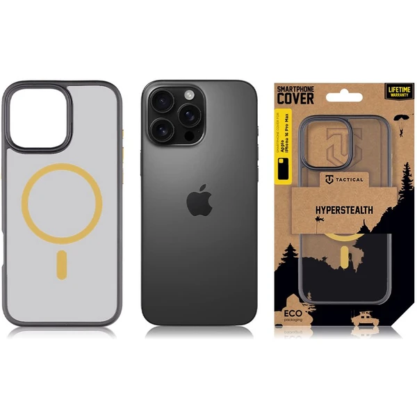 Tactical MagForce Hyperstealth 2.0 Kryt pro iPhone 16 Pro Max Black/Yellow - Pouzdra - Obrázek 04b9ef180ebb45ee8984110c0df1c55b