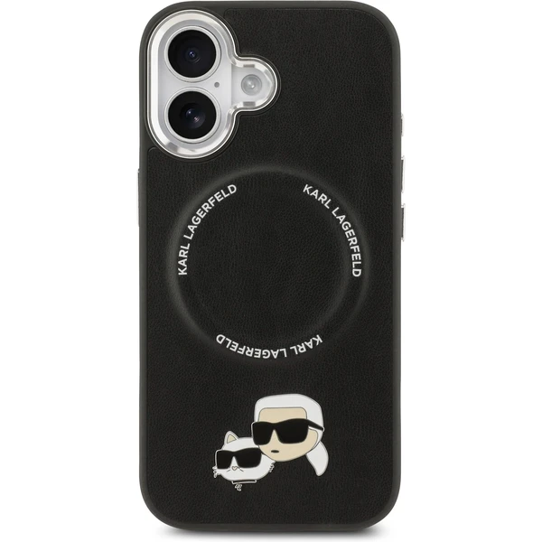 Karl Lagerfeld PU Karl and Choupette Heads Pins MagSafe kryt iPhone 17 černý - Pouzdra - Obrázek 04cc8e9f3f7e453fb7a7a56ba6552953
