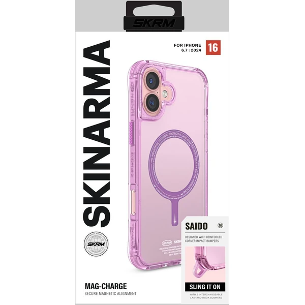SKINARMA Saido Mag-Charge kryt iPhone 16 Plus růžový - Pouzdra - Obrázek 04ccda70d6b4482e9700c554353f569f