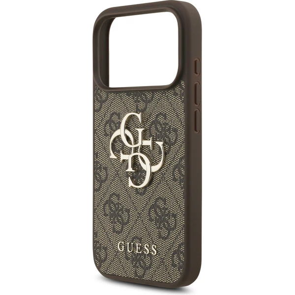 Guess PU 4G Metal Logo kryt iPhone 17 Pro hnědý - Pouzdra - Obrázek 04d3417a1d944df6b4be1c24baf38638