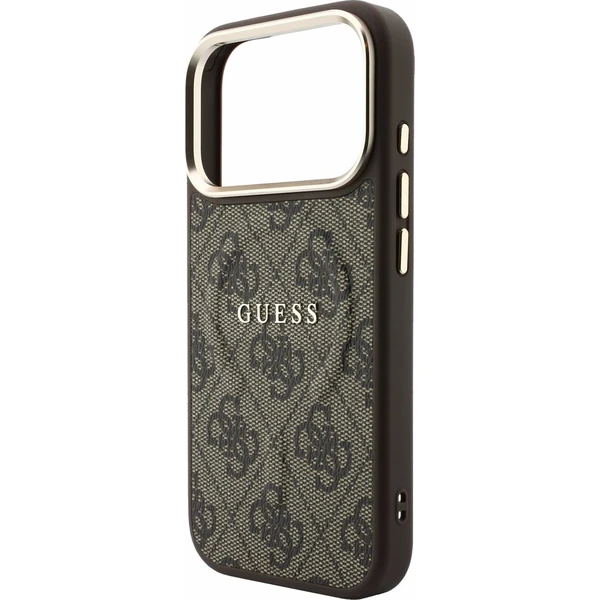 Guess PU Leather 4G Gold Frame Embossed MagSafe kryt iPhone 18 Pro Max hnědý - Pouzdra - Obrázek 04ea1f3b53e44098ac8bcc0ee87b4fcd