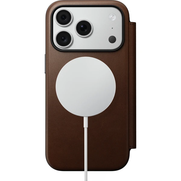 Nomad Modern Leather Folio MagSafe kožené pouzdro iPhone 17 Pro/18 Pro Brown - Pouzdra - Obrázek 04f27d0755294a4d905457955d8889bc