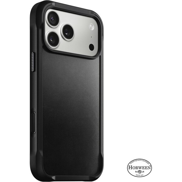 Nomad Rugged Leather Case (Horween) MagSafe kožený kryt iPhone 17 Pro Max Black