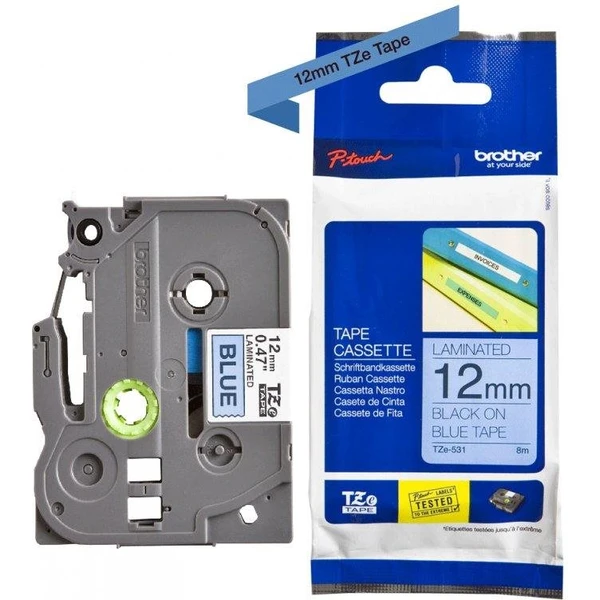 Brother TZe-531 páska černá na modrém 12 mm - Pásky pro štítkovače - Obrázek 05215c58ae704764a45c07227b10f873