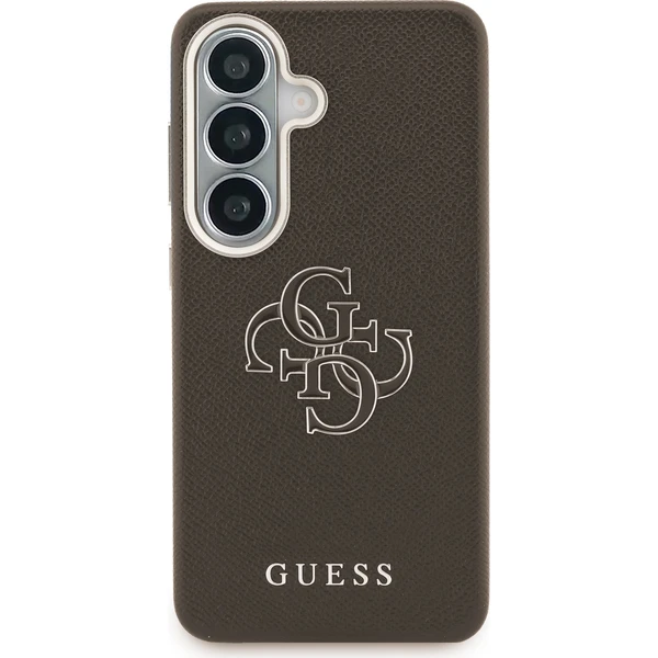 Guess PU 4G Resin Metal Logo kryt Samsung Galaxy S26 hnědý - Pouzdra - Obrázek 05288950666e4cccb2d11c949669b309