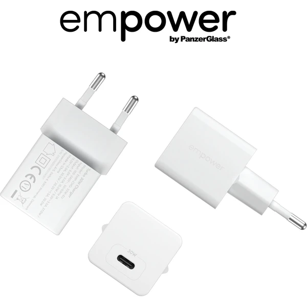 PanzerGlass® empower nabíječka Turbo GaN (30 W) 1x USB-C, bílá - Nabíječky - Obrázek 053J000K01