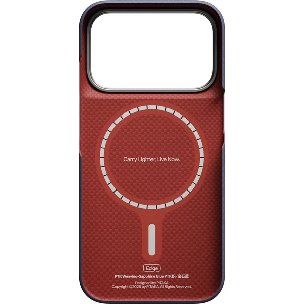 Pitaka Edge Case PTK Weaving MagSafe kryt iPhone 18 Pro Sapphire Blue - Pouzdra - Obrázek 053e8db48dab436dae4260012448fcdd