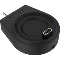 FIXED Nabíjecí USB-C adaptér pro Garmin Fenix 5/6/7/7X/8, Epix, Venu 2/3/3S, Vívoactive 3/4/5 černý - Nabíječky