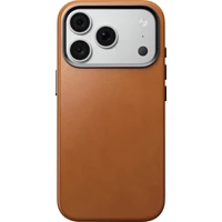 Nomad Traditional Leather (Horween) MagSafe kožený kryt iPhone 17 Pro/18 Pro Saddle - Pouzdra