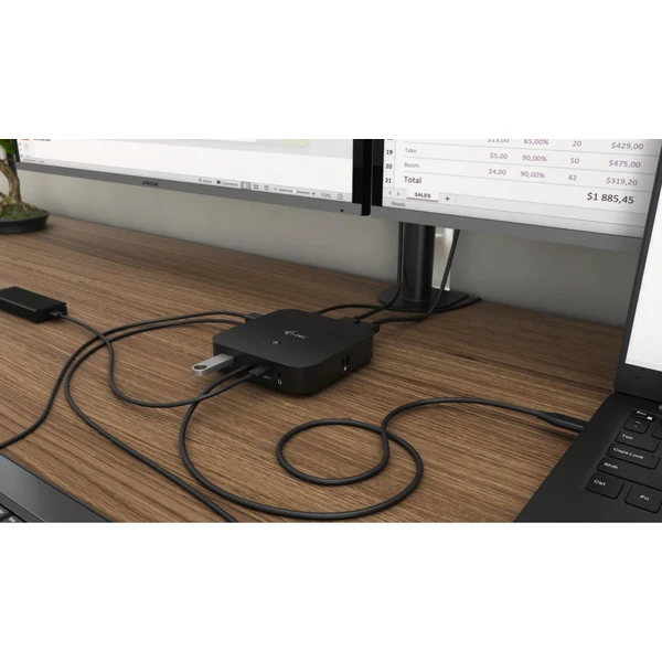 i-tec USB-C Dual Display Docking Station with Power Delivery 100 W - Dokovací stanice - Obrázek 059B000501