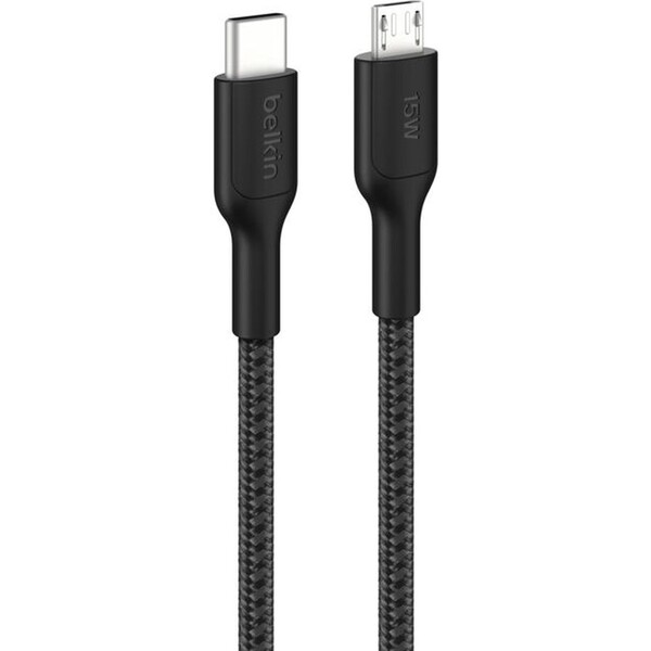 Belkin CAB026HQ1MBK BOOST CHARGE PRO™ USB-C/microUSB, 1m černý Černá