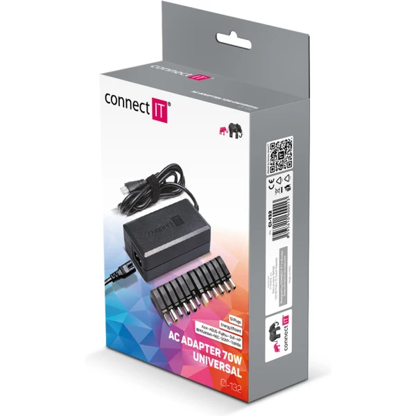 CONNECT IT Notebook Power univerzální notebookový adaptér 70 - Nabíječky - Obrázek 05N0000J01