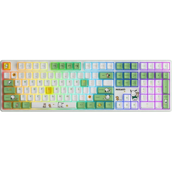 Akko x Pochacco Green 5108B Plus ANSI 6925758631679 Bílá