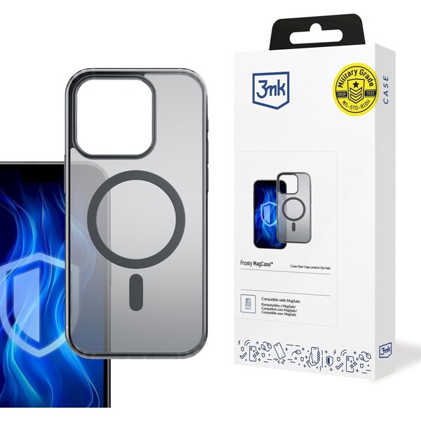 3mk ochranný kryt Frosty MagCase pro Apple iPhone 16E černá