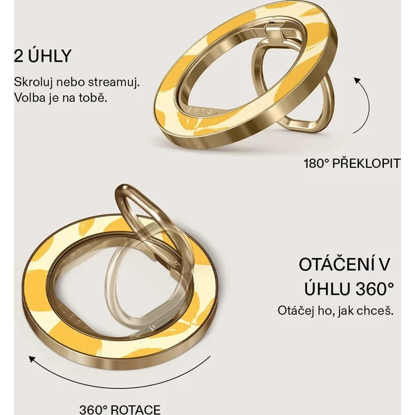 Burga Magnetic Ring držák Lemon Tart zlatý - Držáky - Obrázek 05bd232989d14bcea1ed83d411d519d0