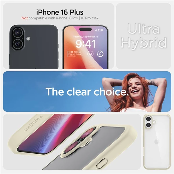 Spigen Ultra Hybrid kryt iPhone 16 Plus mute beige - Pouzdra - Obrázek 05cbe1990fad4ad18d0a764cea5bb63a