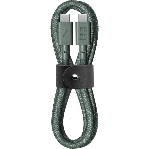 Native Union Belt Cable USB-C/USB-C kabel 1,2m, 60W zelený