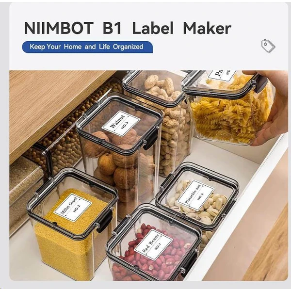 Niimbot tiskárna štítků B1 Smart šedá + role štítků 210ks - Štítkovače - Obrázek 061be05282f449ef97d7a4290b4a7029