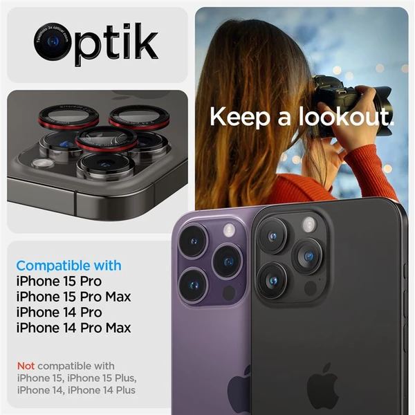 Spigen Glass tR EZ Fit Optik Pro skla iPhone 17-14 Pro/17-14 Pro Max black/red (2 ks) - Ochranné folie a skla - Obrázek 0662a046f4f14165b0d4a10243d4bb8a