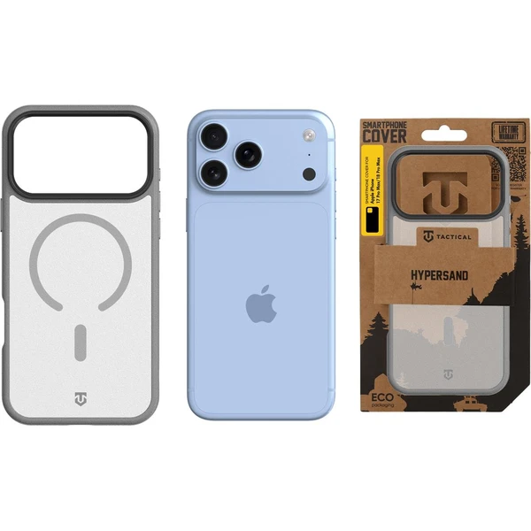 Tactical MagForce Hypersand MagSafe kryt Apple iPhone 17 Pro Max/18 Pro Max Light Grey - Pouzdra - Obrázek 0674325d1a5741b0985f39d132cf58e2